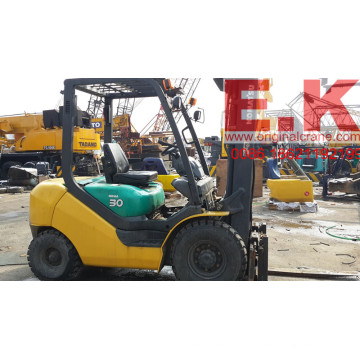 Подержанная Original Japan Forklift Komatsu 3 Ton Дизельный погрузчик (FD30)